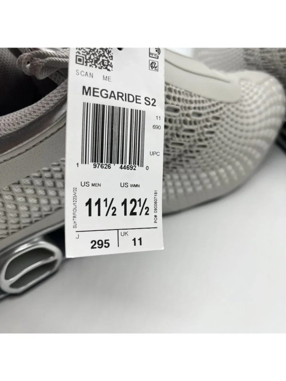 adidas Originals Megaride S2 Men's Sneakers Gray Size 11.5 JR4744